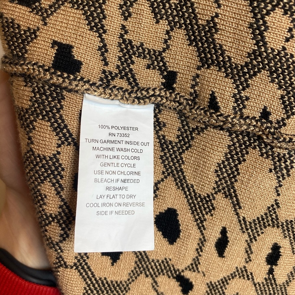 Leopard Print Infinity Scarf - Picture 4 of 4